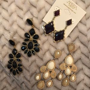Amrita Singh set of 3 earrings